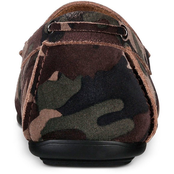 Alfani Mens Suede Leather Shoe Bromley Moe Toe Drivers Camo 8M - Picture 5 of 5